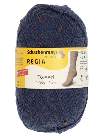 Regia 4-fädig  Tweed 052 jeans